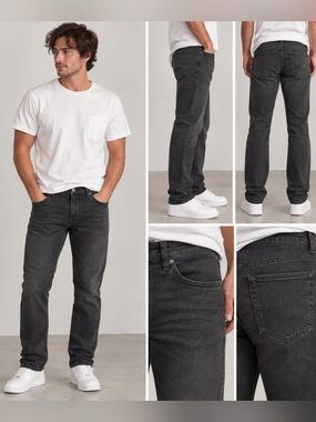 urban pipeline Black Slim Straight Jeans